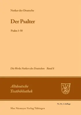 Tax | Der Psalter | Buch | 978-3-484-20097-5 | www.sack.de