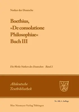 Tax | Boethius, 'De consolatione Philosophiae' | Buch | 978-3-484-20200-9 | www.sack.de