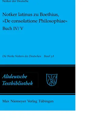 Tax | Notker latinus zu Boethius, 'De consolatione Philosophiae' | Buch | 978-3-484-20222-1 | sack.de