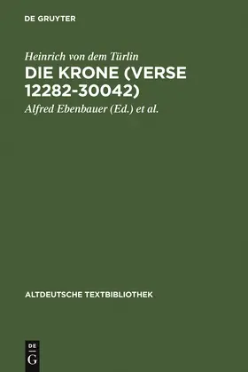 Ebenbauer / Kragl |  Die Krone (Verse 12282-30042) | Buch |  Sack Fachmedien