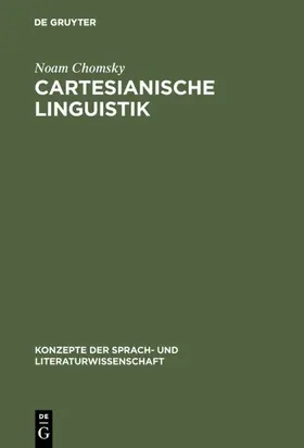 Chomsky |  Cartesianische Linguistik | Buch |  Sack Fachmedien