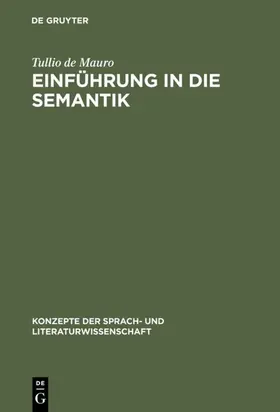 Mauro |  Einführung in die Semantik | Buch |  Sack Fachmedien