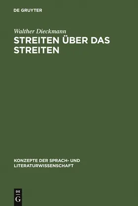 Dieckmann |  Streiten über das Streiten | Buch |  Sack Fachmedien
