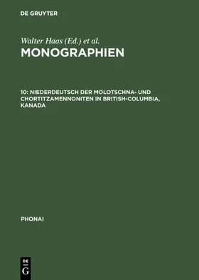 Moelleken |  Niederdeutsch der Molotschna- und Chortitzamennoniten in British-Columbia, Kanada | Buch |  Sack Fachmedien