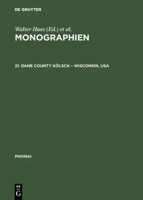 McGraw |  Dane County Kölsch - Wisconsin, USA | Buch |  Sack Fachmedien