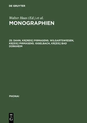 Karch |  Dahn, Kr[reis] Pirmasens. Wilgartswiesen, Kr[eis] Pirmasens. Iggelbach, Kr[eis] Bad Dürkheim | Buch |  Sack Fachmedien