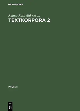 Rath / Schu / Immesberger |  Textkorpora 2 | Buch |  Sack Fachmedien