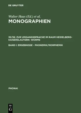 Karch | Zur Umgangssprache im Raum Heidelberg-Kaiserslautern- Worms | Buch | 978-3-484-23135-1 | www.sack.de
