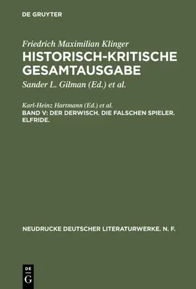 Hartmann / Profitlich |  Der Derwisch. Die falschen Spieler. Elfride. | Buch |  Sack Fachmedien