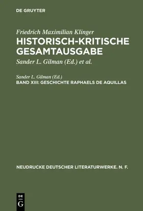 Gilman | Geschichte Raphaels de Aquillas | Buch | 978-3-484-28042-7 | www.sack.de