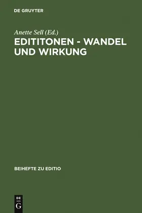 Sell |  Edititonen - Wandel und Wirkung | Buch |  Sack Fachmedien