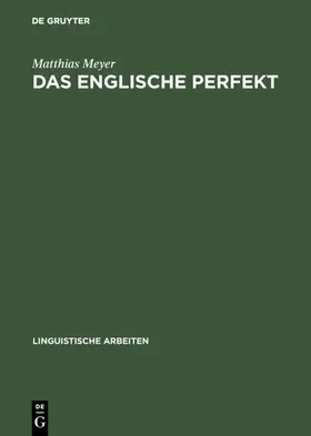 Meyer |  Das englische Perfekt | Buch |  Sack Fachmedien