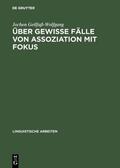 Geilfuß-Wolfgang |  Über gewisse Fälle von Assoziation mit Fokus | Buch |  Sack Fachmedien