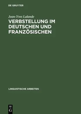 Lalande |  Verbstellung im Deutschen und Französischen | Buch |  Sack Fachmedien