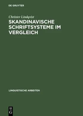 Lindqvist | Skandinavische Schriftsysteme im Vergleich | Buch | 978-3-484-30430-7 | sack.de