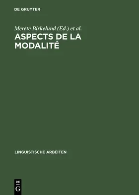 Birkelund / Kjærsgaard / Boysen |  Aspects de la Modalité | Buch |  Sack Fachmedien