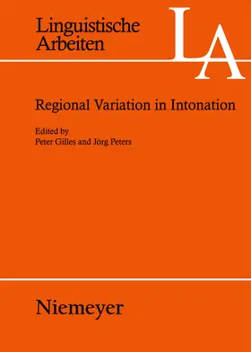 Peters / Gilles |  Regional Variation in Intonation | Buch |  Sack Fachmedien