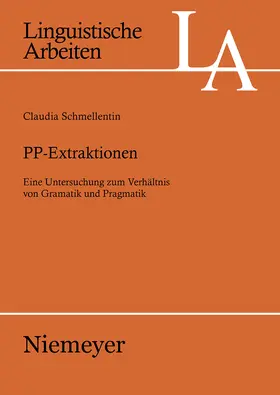 Schmellentin | PP-Extraktionen | Buch | 978-3-484-30507-6 | www.sack.de