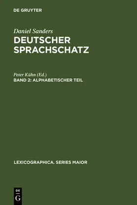 Sanders |  Alphabetischer Teil | Buch |  Sack Fachmedien