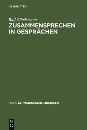 Glindemann |  Zusammensprechen in Gesprächen | Buch |  Sack Fachmedien