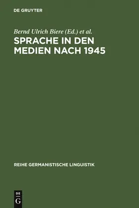 Henne / Biere |  Sprache in den Medien nach 1945 | Buch |  Sack Fachmedien