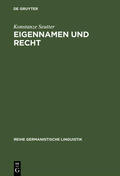 Seutter |  Eigennamen und Recht | Buch |  Sack Fachmedien