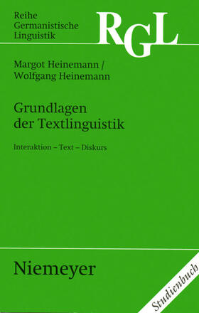 Heinemann | Grundlagen der Textlinguistik | Buch | 978-3-484-31230-2 | sack.de