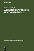 Steinhoff |  Wissenschaftliche Textkompetenz | Buch |  Sack Fachmedien