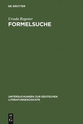 Regener |  Formelsuche | Buch |  Sack Fachmedien