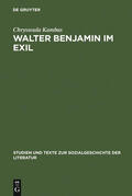 Kambas |  Walter Benjamin im Exil | Buch |  Sack Fachmedien