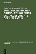 Heydebrand / Schönert / Pfau |  Zur theoretischen Grundlegung einer Sozialgeschichte der Literatur | Buch |  Sack Fachmedien