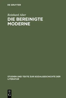 Alter |  Die bereinigte Moderne | Buch |  Sack Fachmedien