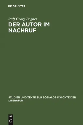 Bogner |  Der Autor im Nachruf | Buch |  Sack Fachmedien