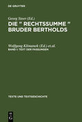 Klimanek / Südekum / Kuhlmann |  Text der Fassungen | Buch |  Sack Fachmedien