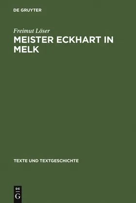 Löser | Meister Eckhart in Melk | Buch | 978-3-484-36048-8 | sack.de