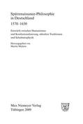Mulsow |  Spätrenaissance-Philosophie in Deutschland 1570-1650 | Buch |  Sack Fachmedien