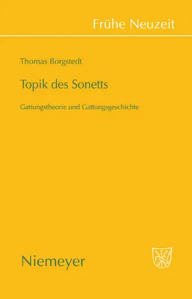 Borgstedt |  Topik des Sonetts | Buch |  Sack Fachmedien