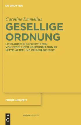 Emmelius | Gesellige Ordnung | Buch | 978-3-484-36639-8 | www.sack.de