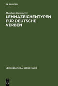 Kammerer |  Lemmazeichentypen für deutsche Verben | Buch |  Sack Fachmedien