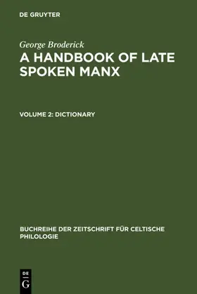 Broderick |  Dictionary | Buch |  Sack Fachmedien