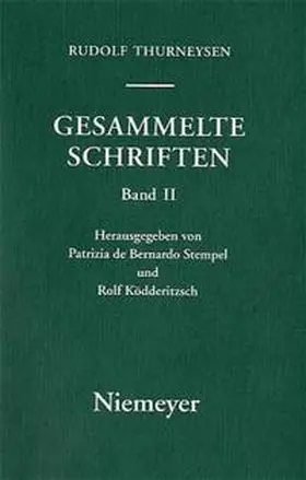 Bernardo Stempel / Ködderitzsch / Thurneysen |  Keltische Sprachen und Literaturen | Buch |  Sack Fachmedien