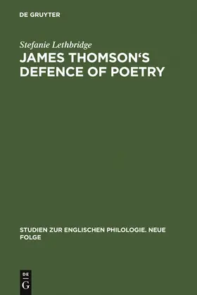 Lethbridge | James Thomson's Defence of Poetry | Buch | 978-3-484-45038-7 | www.sack.de