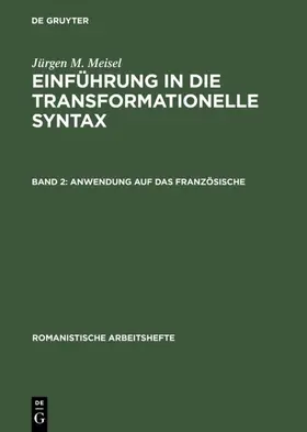 Meisel | Anwendung auf das Französische | Buch | 978-3-484-50064-8 | sack.de