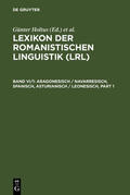 Holtus / Schmitt / Metzeltin |  Aragonesisch / Navarresisch, Spanisch, Asturianisch / Leonesisch | Buch |  Sack Fachmedien
