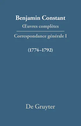  Correspondance 1774-1792 | Buch |  Sack Fachmedien
