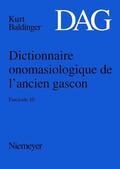  Dictionnaire onomasiologique de l¿ancien gascon (DAG). Fascicule 10 | Buch |  Sack Fachmedien
