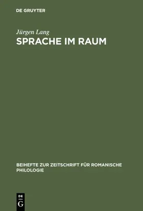 Lang |  Sprache im Raum | Buch |  Sack Fachmedien