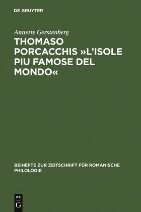 Gerstenberg | Thomaso Porcacchis »L'Isole piu famose del mondo« | Buch | 978-3-484-52326-5 | sack.de