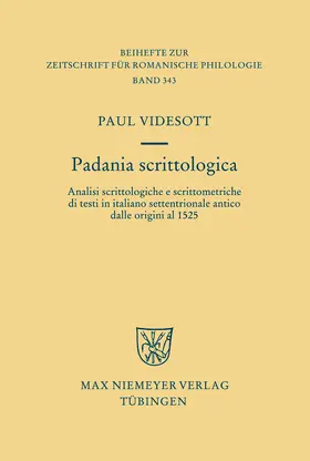 Videsott |  Padania scrittologica | Buch |  Sack Fachmedien
