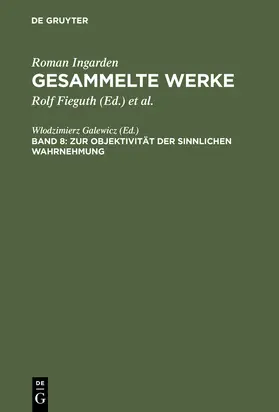 Galewicz | Zur Objektivität der sinnlichen Wahrnehmung | Buch | 978-3-484-64108-2 | www.sack.de